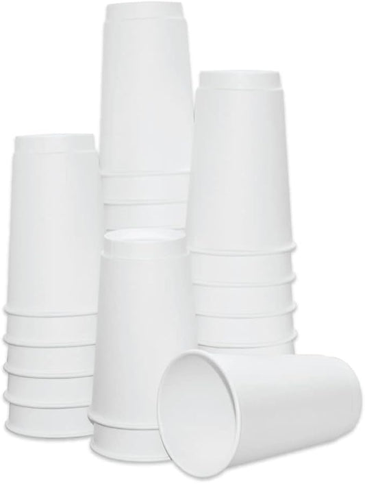 Insulated Paper Cups for Coffee & Tea Made in USA | Recyclable Double Wall Disposable To-Go Cups for Hot Beverages | Sturdy, Food Safe, and Eco-Friendly Hot Cups (16 oz, 200 Count)