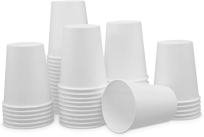 Siptown 8 oz 200 Pack Disposable Paper Cups for Hot Drinks, Coffee, & Tea | Made in USA (8 oz - 200 count)