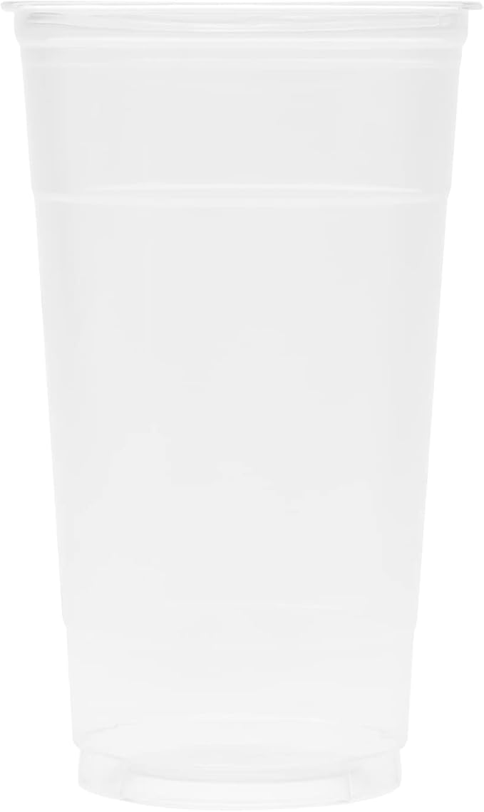 Karat 32oz PET Plastic Cold Cups Great for Boba Milktea, Smoothie, Ice Coffee and Cold Drink(107mm) - 300 ct