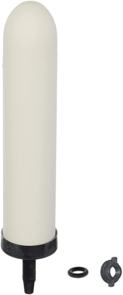 HUI NING 10-inch Replacement Ceramic Filter Candle with Activated Carbon for Countertop Gravity Water Filter System,Household Water Bucket, Water Cooler Filtration Systems Water Pitcher