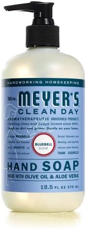 Mrs. MEYER'S CLEAN DAY Bluebell Hand Soap 12.5 Fl Oz (Pack of 3)