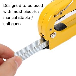Heavy Duty T50 5/16 inch Length Staples 1000-Count, 3/8" Crown 20 Gauge Galvanized, for Pneumatic, Electric, manual T50 Stapler Gun