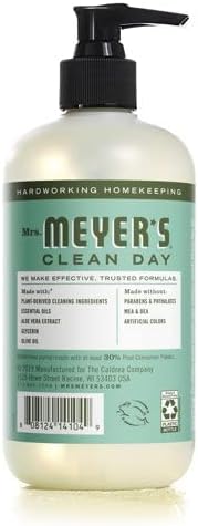 Mrs. MEYER'S CLEAN DAY Liquid Hand Soap 3 Scent Variety Pack, Lemon Verbena, Lavender, Basil 3 CT (Variety Pack)