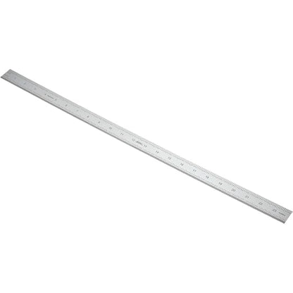 SPI 14-460-0 Rigid Steel Rule: English/Metric Graduation, 1-1/8" Wide x 24 inches (600 mm)