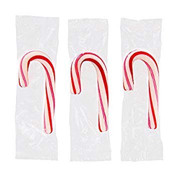 LA Signature Mini Candy Canes with Real Peppermint, Red & White, 500 Count (Pack of 1)