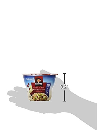 Quaker Instant Oatmeal Instant Oats Express, Apple Cranberry, 1.79 Ounce (Pack of 12)