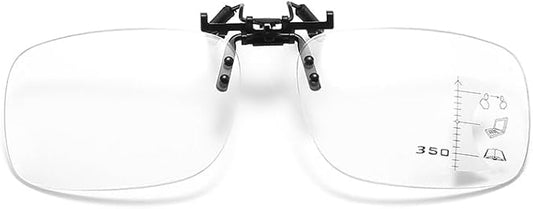 Multifocal Reading Glasses Clip On and Flip Up Blue Light Blocking Progressive Multifocal Reader for Unisex