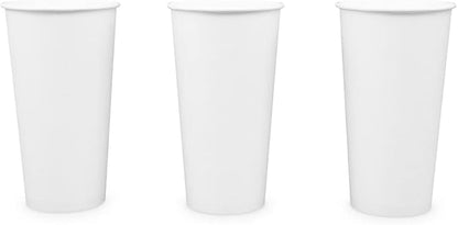 Paper Cups 20 oz 200 Pack for Coffee & Tea Made in USA | Bulk 200 Count for Home, Office, Restaurants & Parties | Recyclable Disposable 20 Ounce To-Go Cups for Hot Drinks