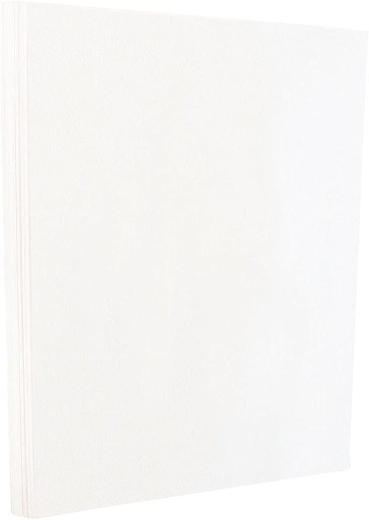 JAM PAPER Colored 80lb Cardstock - Glossy 2 Sided - 8.5 x 11 Coverstock - 216 gsm - White - 250 Sheets/Ream
