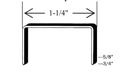 C-3/4 Carton Staple 1-1/4 inch Crown with 3/4 inch Leg Length, 4000 per case - SIM CC34, C34 or JK561, Ideal for Wood and Sheet Metal Projects in Construction, DIY and Office/Retail