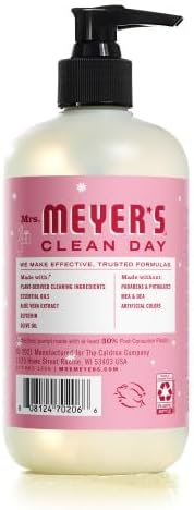 Mrs. MEYER'S CLEAN DAY Peppermint Liquid Hand Soap Peppermint, 12.5 oz. (Pack of 4)