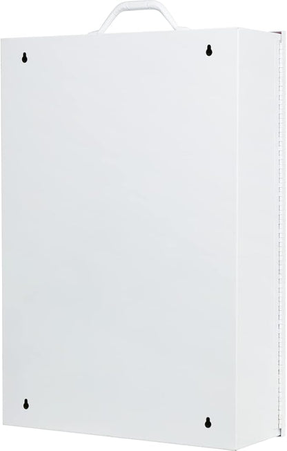 Rapid Care First Aid 864-09-1F 4 Shelf ANSI/OSHA Compliant All Purpose First Aid Cabinet & Medical Station with First Aid Sign, Exceeds OSHA/ANSI 2009, Wall Mountable, White