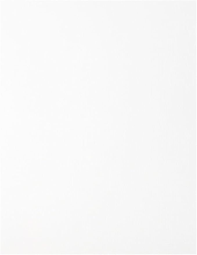 LUXPaper 8.5" x 11" Cardstock | Letter Size | White Linen | 100lb. Cover (183lb. Text) | 50 Qty
