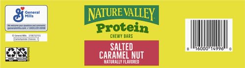 Nature Valley Protein Granola Bars, Salted Caramel Nut, Snack Bars, 15 ct, 21.3 OZ (Pack of 2)
