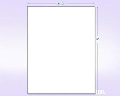 NextDayLabels - 8-1/2 x 11" Neon Color High Light Fluorescent Labels for Laser & Inkjet Printer (Orange Fluorescent, 8.5" x 11" - 1 Per Page | 25 Labels)