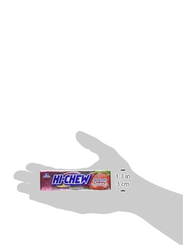 Hi-Chew Sensationally Chewy Japanese Fruit Candy, Strawberry, 1.76 Ounce (Pack of 10)