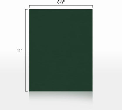 LUXPaper 8.5" x 11" Cardstock | Letter Size | Green Linen | 100lb. Cover (183lb. Text) | 50 Qty