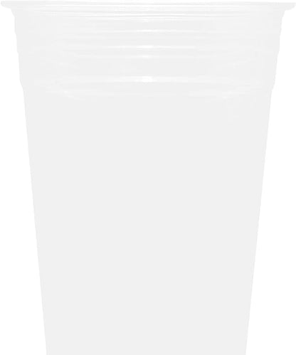 Karat [600 ct] 24oz Plastic Cups, Clear Disposable Cold Cup for Iced Coffee, Smoothies, and More, 98mm (C-KC24)
