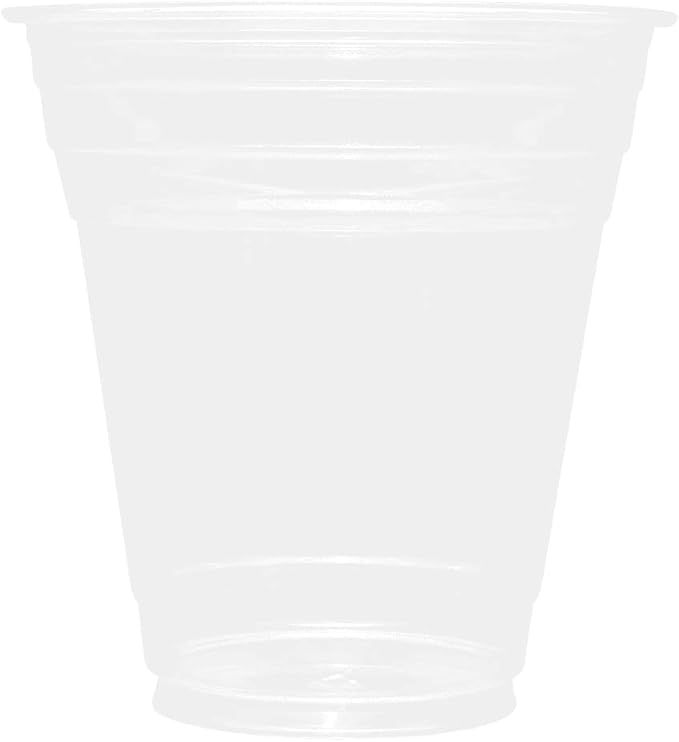 Karat [1,000 ct] 12oz Plastic Cups, Clear Disposable Cold Cups for Iced Coffee, Smoothies, Cocktail, and Water, 98mm