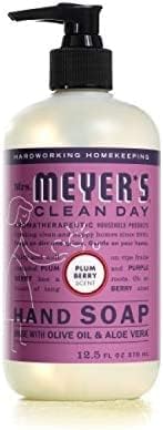 Mrs. MEYER'S Liquid Hand Soap Variety, 1 Plum Berry Refill, 1 Plum Berry Hand Soap, 2 CT