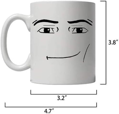 11-Ounce Novelty Face Mug | Funny & Unique Ceramic Coffee Cup for Men - The Perfect Humorous Gift for Birthday, Christmas & Anniversary Tea or Coffee Drinks