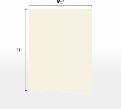 LUXPaper 8.5" x 11" Cardstock | Letter Size | Natural | 80lb. Cover | 50 Qty