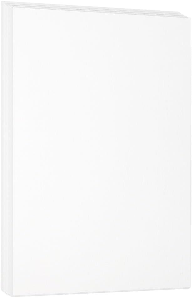 LUXPaper 8.5" x 11" Cardstock | Letter Size | White Linen | 100lb. Cover (183lb. Text) | 50 Qty