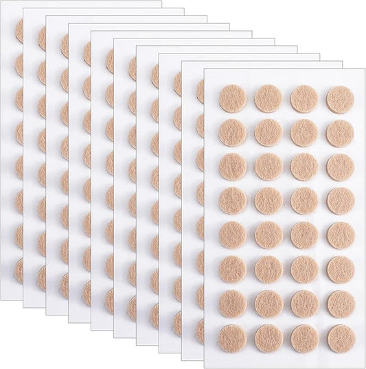 320 Pcs Small Felt Pads Small Felt Furniture Pads, Self - Adhesive EVA Foam Felt Dots with Adhesive Backing Round Felt Furniture Stickers for Vases Desks Photo Frames Cabinets Doors Drawers | Furniture Pads - TrueDesk