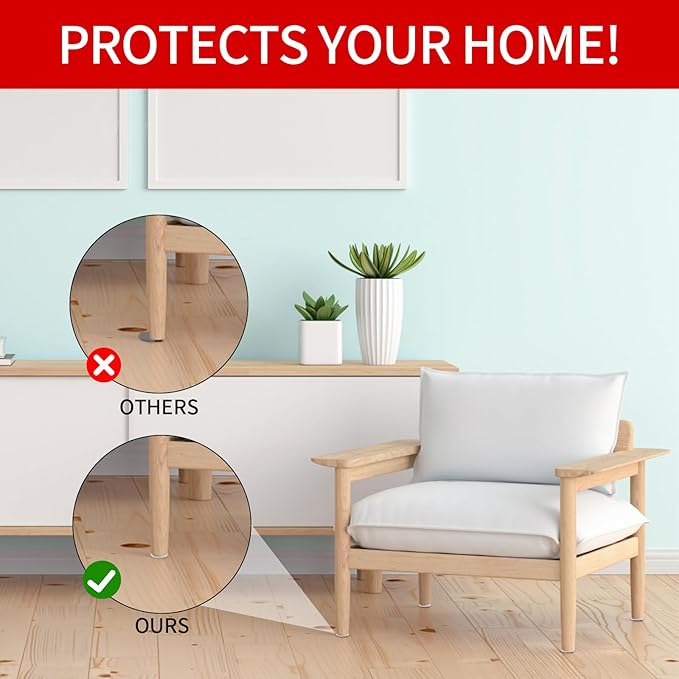 407 PCS Felt Furniture Pads for Hardwoods Floors, Self Adhesive Felt Pads for Chairs, Cuttable Anti - Scratch Furniture Feet Floor Protectors for Chair Sofa Bed Table Cabinet (Beige) | Furniture Pads - TrueDesk