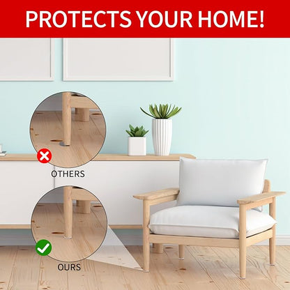 407 PCS Felt Furniture Pads for Hardwoods Floors, Self Adhesive Felt Pads for Chairs, Cuttable Anti - Scratch Furniture Feet Floor Protectors for Chair Sofa Bed Table Cabinet (Beige) | Furniture Pads - TrueDesk