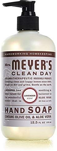 Mrs. MEYER'S CLEAN DAY Liquid Hand Soap 3 Scent Variety Pack, Lemon Verbena, Lavender, Basil 3 CT (Variety Pack)