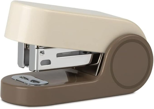Brown Color Mini Stapler with 830 Staples,20 Sheet Office Desktop Stapler,Small Cute Compact Travel Size Stapler for Students & Office (Brown)