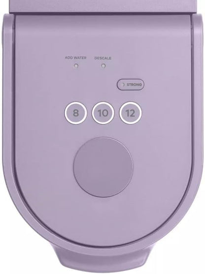 KeuriigK K-Mini Go Compact Single-Serve Coffee Maker with KCup Compatibility, Strong Brew Function, and Removable 42 oz Reservoir - Perfect for Small Spaces, Dorms, or Travel (Purple)