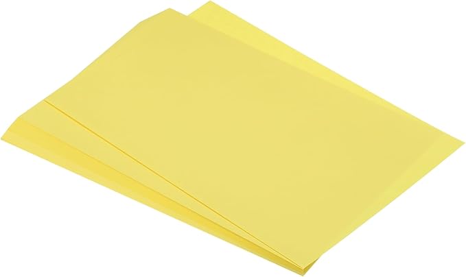 MECCANIXITY 75 Sheets A4 Colored Print Copy Paper 8.3" x 11.7" Origami Paper Printer Paper 80gsm for Printing, Document Copying, Art Craft,Bright Yellow