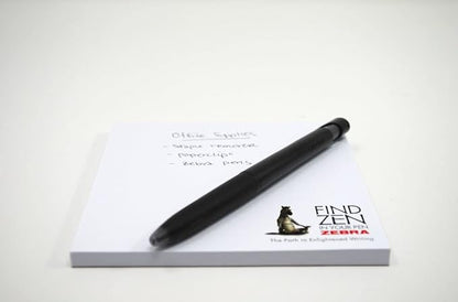 Zebra Pen bLen Retractable Gel Pen, Black Barrel, Medium Point, 0.7mm, Black Ink, (41410) - (Case of 6 packs, 72 Count Total)
