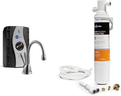 InSinkErator View Instant Hot & Cold Water Dispenser System - Faucet & Tank, Chrome, HC-View-C & F-1000S Standard Under Sink Water Filtration System for Instant Hot and Cold Water Dispenser System