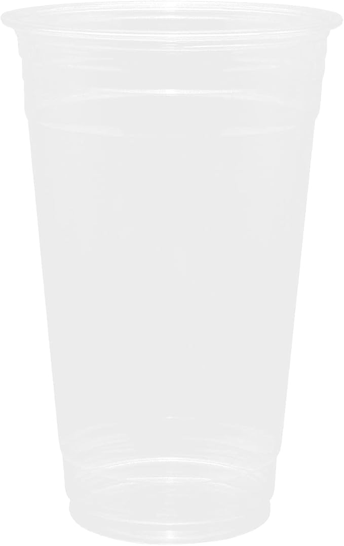 Karat [600 ct] 24oz Plastic Cups, Clear Disposable Cold Cup for Iced Coffee, Smoothies, and More, 98mm (C-KC24)