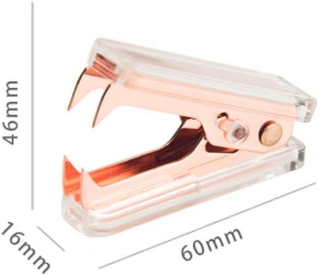 MultiBey Clear Acrylic Desktop Set Self-Stick Note Holders & Staple Removers Tool Memo Pad Holder Dispenser Office School Supplies (Gold)