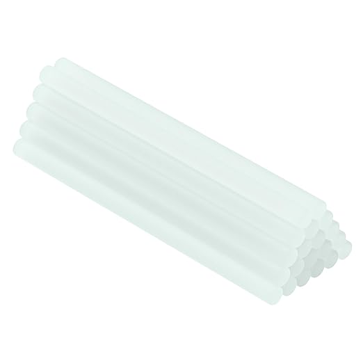20-Pack Light Blue Hot Melt Glue Sticks, 0.27″ Dia × 3.7″ Long – Multi-Purpose Adhesive for Crafting, Woodworking, Decoration & Repair