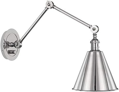 Jonathan Adler Robert Abbey S2418 Alloy - One Light Wall Sconce, Polished Nickel Finish with Metal Shade