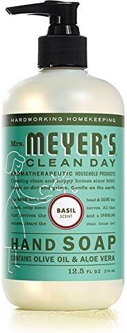 Mrs. MEYER'S CLEAN DAY Liquid Hand Soap 3 Scent Variety Pack, Lemon Verbena, Lavender, Basil 3 CT (Variety Pack)