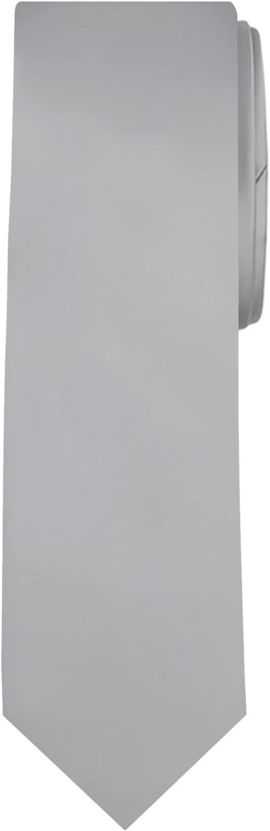 Jacob Alexander Solid Color Mens Tie - Soft-lined Necktie - Timeless Formal Look for Weddings and Business - (Regular Size)