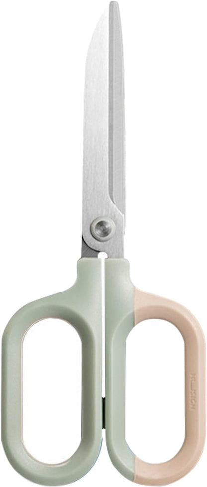 Multipurpose Scissors, Comfort-Grip Handles Sharp Scissors for Office Home School Craft Sewing Fabric Supplies (7", Green-1)