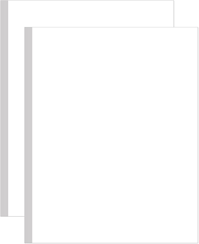 (2-Pack) 8.5" x 11" White Cardstock Paper, 65lb Thick Cover Stock Paper, 100 Sheets Legal Cardstock Printer Paper for Arts and Crafts, Office Printing, Posters