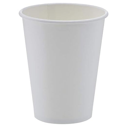 Amazon Basics Compostable Coffee Cups, 12 Ounces, Paper, 1000 Count (Pack of 1), White