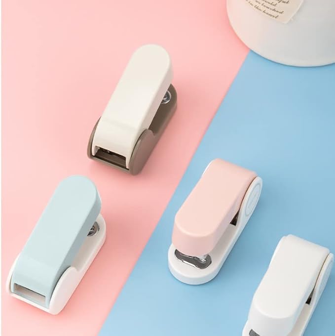 Pink Color Mini Stapler with 830 Staples,20 Sheet Office Desktop Stapler,Small Cute Compact Travel Size Stapler for Students & Office (Pink)