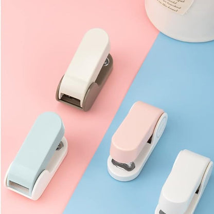 Pink Color Mini Stapler with 830 Staples,20 Sheet Office Desktop Stapler,Small Cute Compact Travel Size Stapler for Students & Office (Pink)