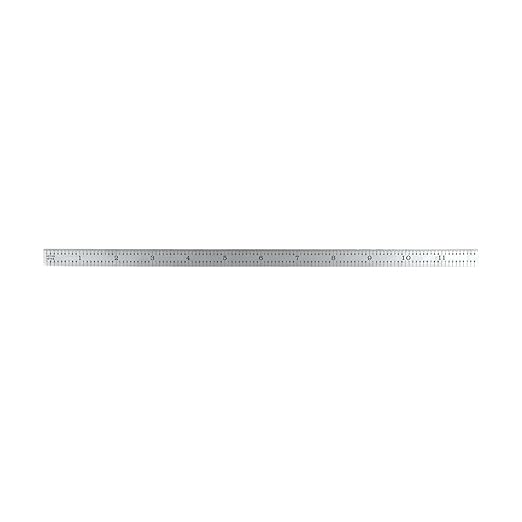 PEC Tools 12-Inch Flexible Metal Ruler, High-Quality Carbon Steel with Satin Chrome Finish, 3R Graduation (1/32", 1/64", 1/10", 1/50"), Fully Hardened and Tempered, Made in USA