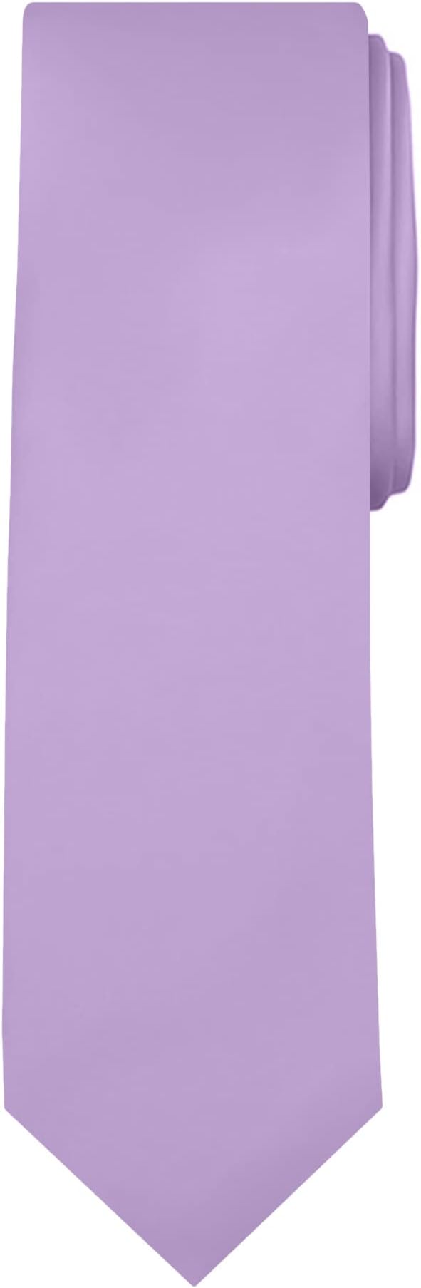 Jacob Alexander Solid Color Mens Tie - Soft-lined Necktie - Timeless Formal Look for Weddings and Business - (Regular Size)
