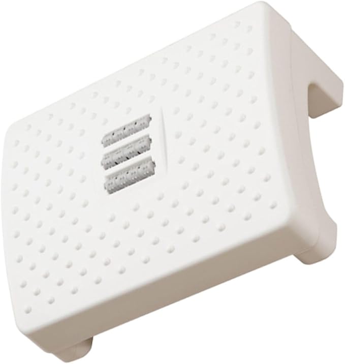 Portable White Footstool for Office and Home Stable Non-Slip Foot Rest Stool with Ergonomic Support Angle for Stress Relief Legs Feet Knees and Ankles Suitable for Desk and Piano